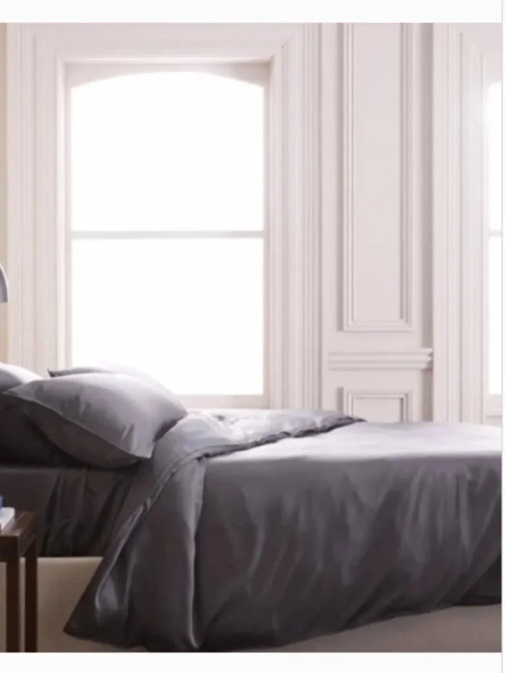 New! Quince Bamboo King Duvet Cover in Charcoal Grey